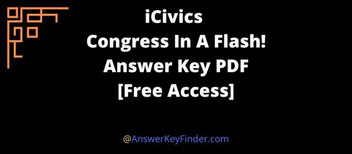 Icivics congress in a flash answers