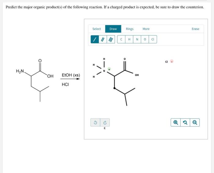 Predict the organic product of the following reaction.